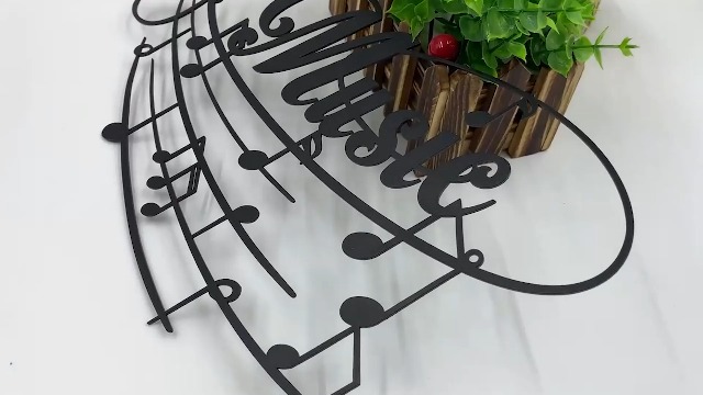 Amazon.com: Sanshaoye Metal Music Note Wall Art Sign for Home